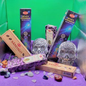 Skull Incense Burner & Incense